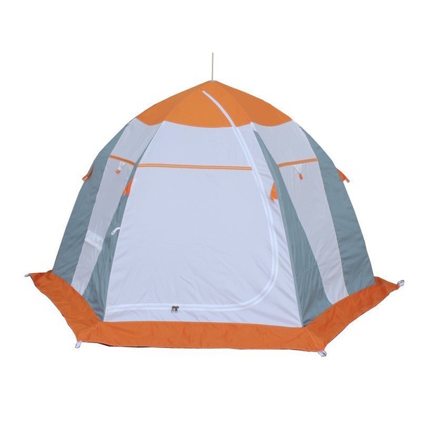Палатка для зимней рыбалки Митек Нельма 2 голубой/оранжевый