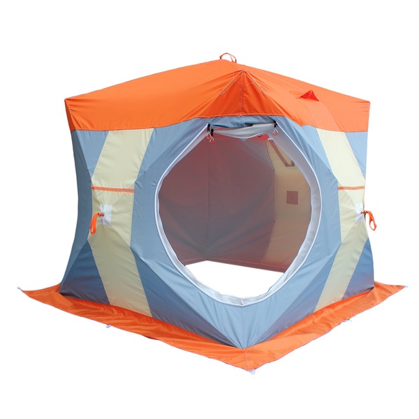 Палатка для зимней рыбалки Митек Нельма-Куб 2 Люкс (двухслойная)