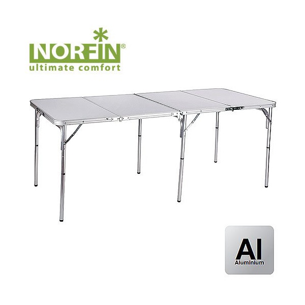 Стол складной Norfin Gaula-XL NF алюминиевый 180x80