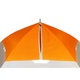 Палатка для зимней рыбалки Пингвин 2 (1-сл) (каркас В95Т1) бело/оранжевый. Фото 4
