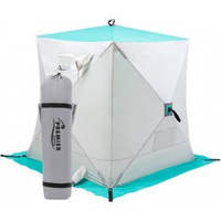 Палатка зимняя Premier Куб 1,5x1,5 бирюзово/серый