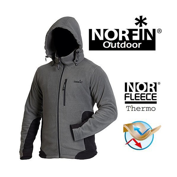 Куртка флисовая Norfin Outdoor серый