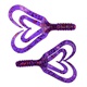 Твистер Helios Credo Four Tail 3,35"/8,5 см (10шт/уп) фиолетовый. Фото 1