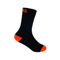 Носки детские водонепроницаемые DexShell Ultra Thin Children черный/оранжевый