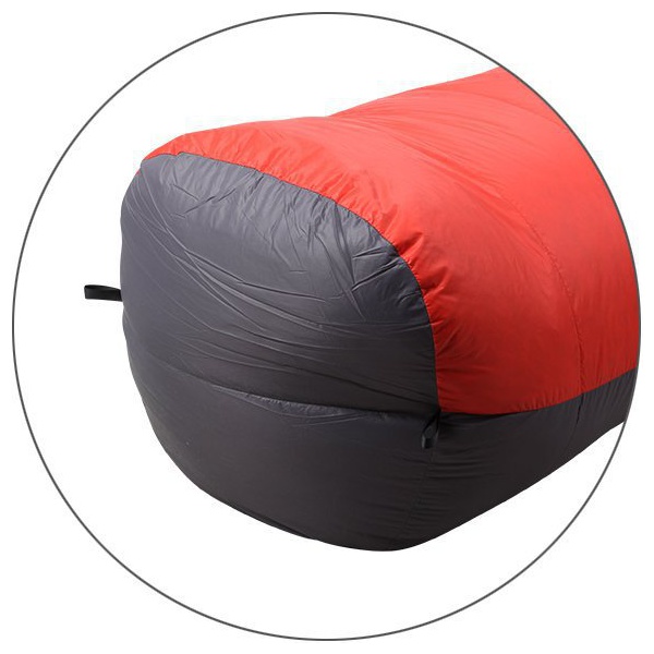 Спальный мешок пуховый Splav Adventure Permafrost 175см Серый/красный