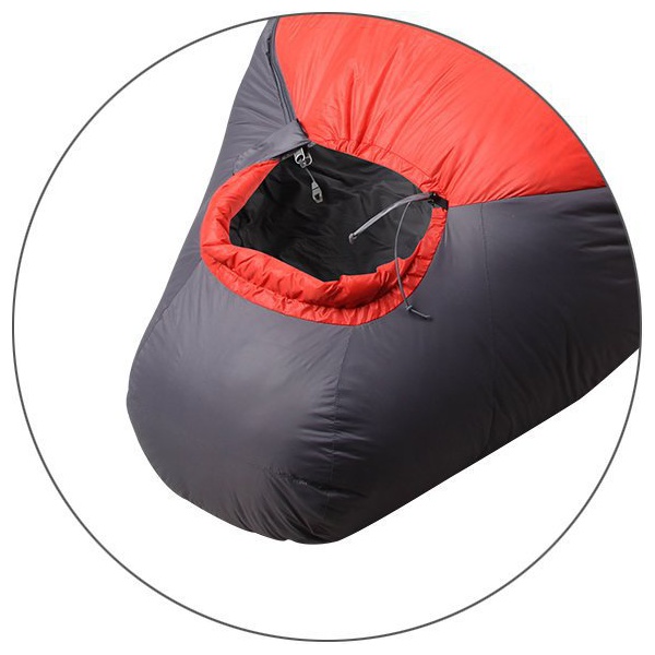 Спальный мешок пуховый Splav Adventure Permafrost 175см Серый/красный