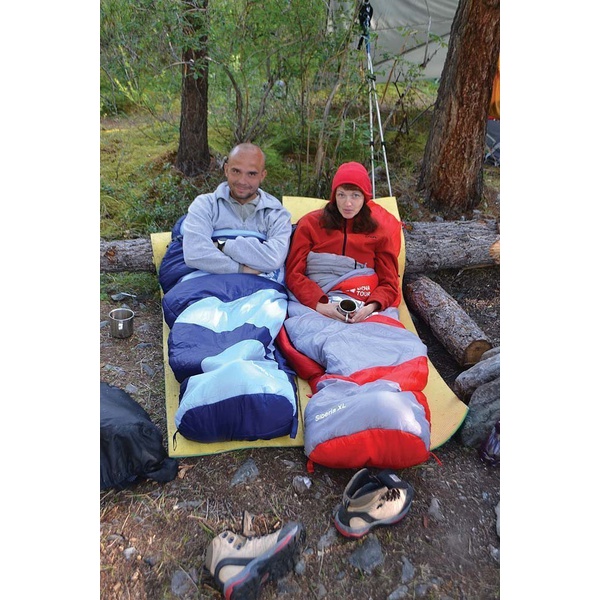 Спальный мешок Nova Tour Сибирь Красный/Серый