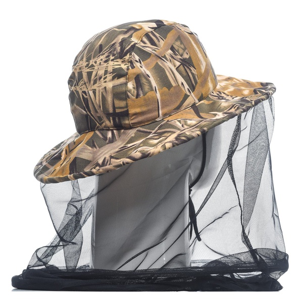 Панама-накомарник Huntsman Антигнус с кольцом (тк. смесовая) Камыш