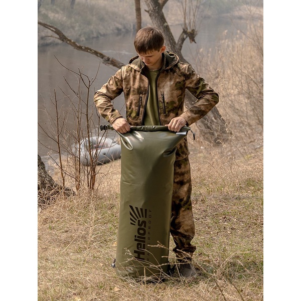Гермомешок Helios 90 л с лямками (d33/125см) жёлтый