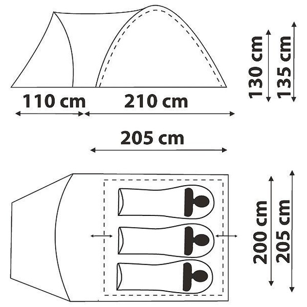 Палатка Canadian Camper Rino 3 royal