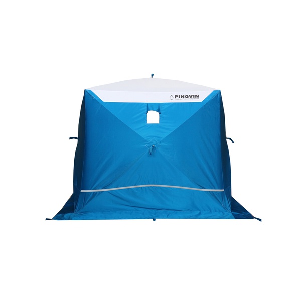 Палатка для зимней рыбалки Пингвин Призма Премиум Strong (1-сл) (каркас В95Т1) бело-синий