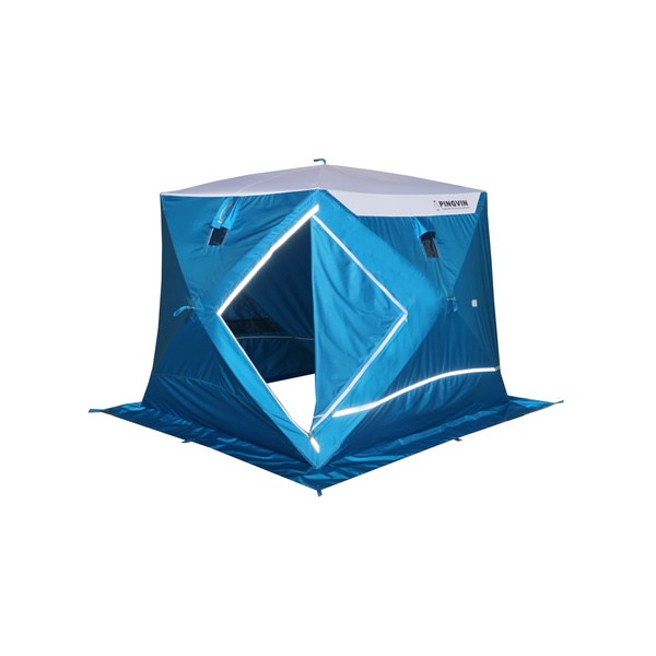 Палатка для зимней рыбалки Пингвин Призма Премиум Strong (1-сл) (каркас В95Т1) бело-синий
