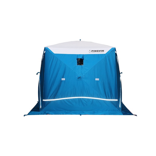 Палатка для зимней рыбалки Пингвин Призма Премиум Strong (1-сл) (каркас В95Т1) бело-синий
