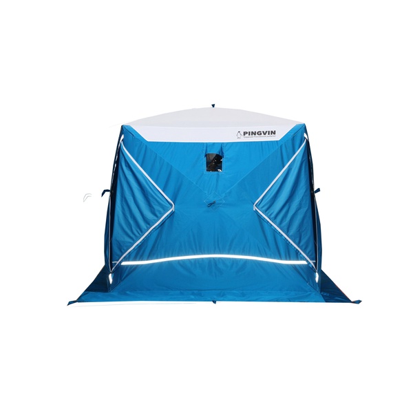 Палатка для зимней рыбалки Пингвин Призма Премиум Strong (1-сл) (каркас В95Т1) бело-синий