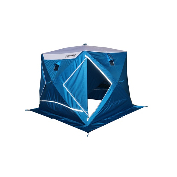 Палатка для зимней рыбалки Пингвин Призма Премиум Strong (1-сл) (каркас В95Т1) бело-синий