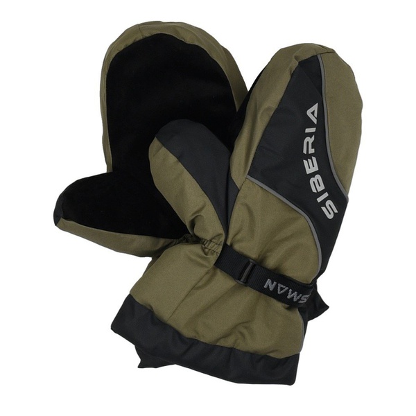 Рукавицы Huntsman Siberia хаки/черный, тк. Breathable