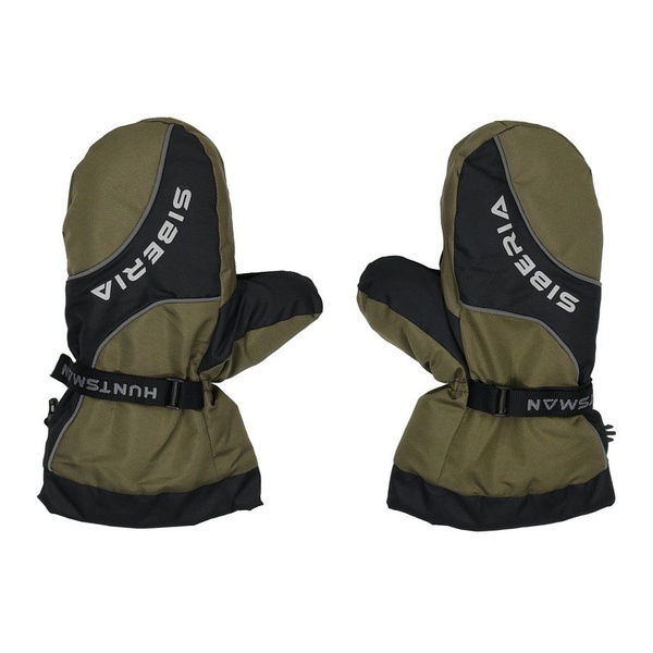 Рукавицы Huntsman Siberia хаки/черный, тк. Breathable