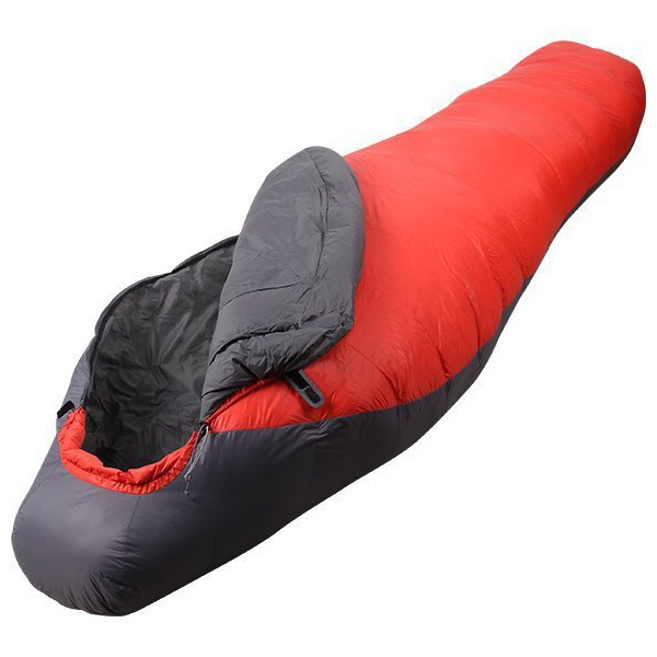 Спальный мешок пуховый Splav Adventure Permafrost 205см Серый/красный
