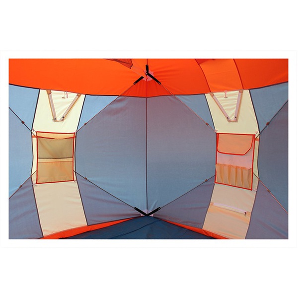 Палатка для зимней рыбалки Митек Нельма-Куб 2 Люкс (двухслойная)