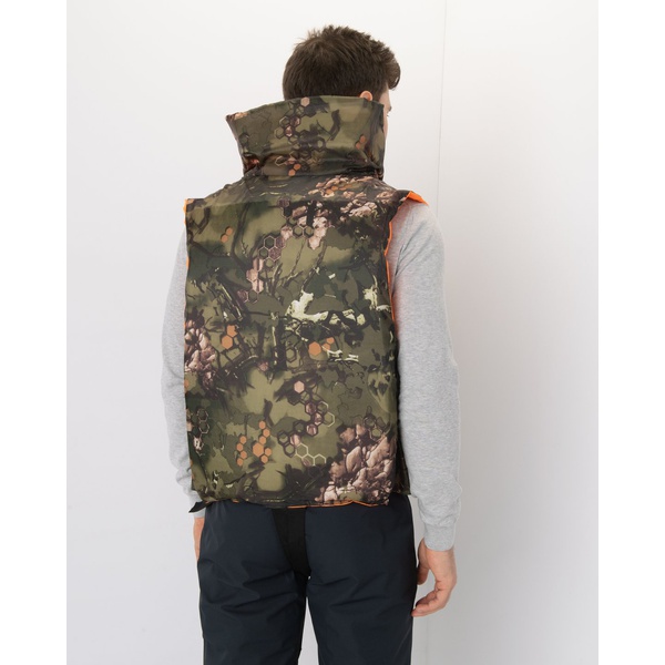 Жилет спасательный Huntsman Двусторонний ПР оранжевый/Лес