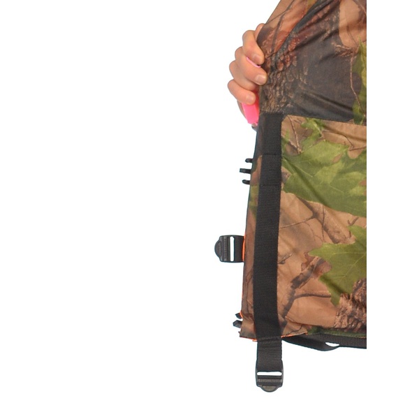 Жилет спасательный Huntsman Двусторонний ПР оранжевый/Лес