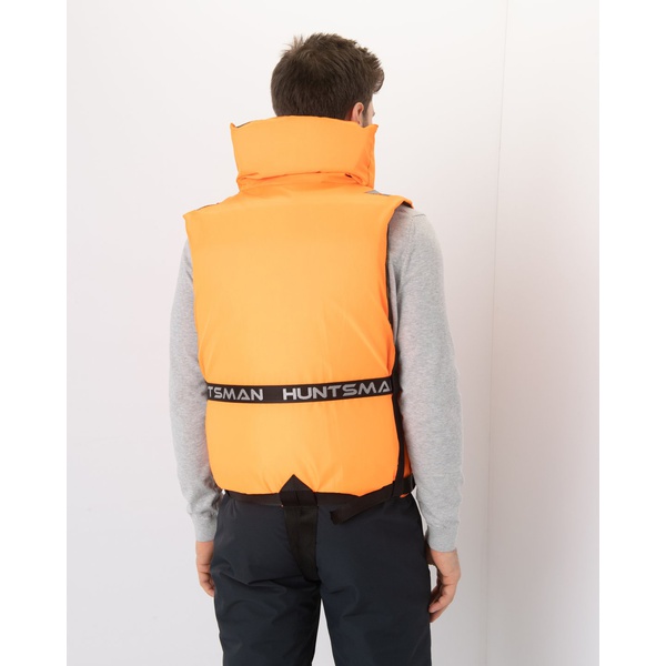 Жилет спасательный Huntsman Двусторонний ПР оранжевый/Лес