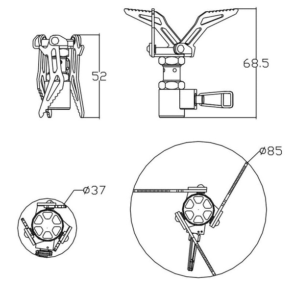 Горелка газовая Fire-Maple FMS-300T Hornet