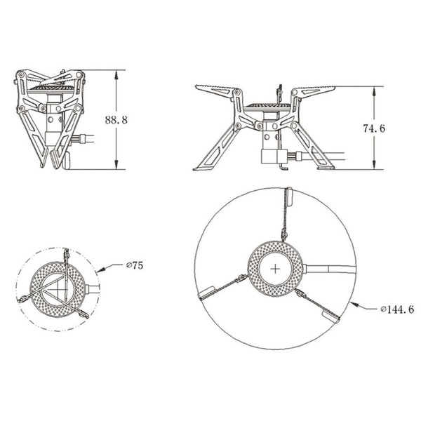 Горелка газовая Fire-Maple FMS-117T Blade