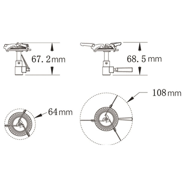 Горелка газовая Fire-Maple FMS-116T Heat Core