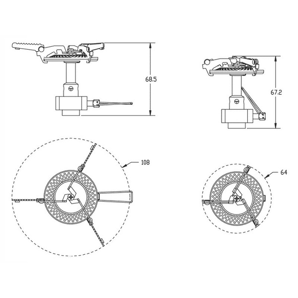 Горелка газовая Fire-Maple FMS-116 Mini