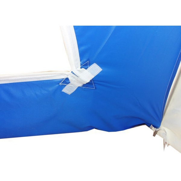 Палатка для зимней рыбалки Пингвин 1 четырехлучевая (1-сл) (каркас В95Т1) бело-синий