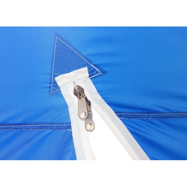 Палатка для зимней рыбалки Пингвин 1 четырехлучевая (1-сл) (каркас В95Т1) бело-синий