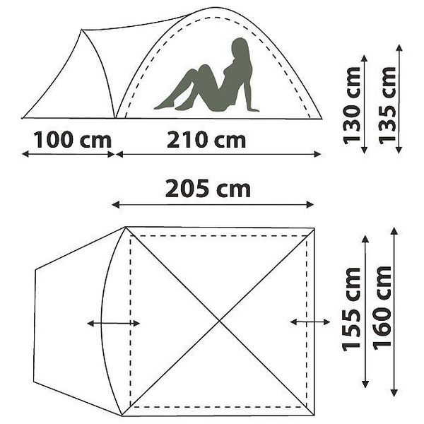 Палатка Canadian Camper Karibu 2 royal