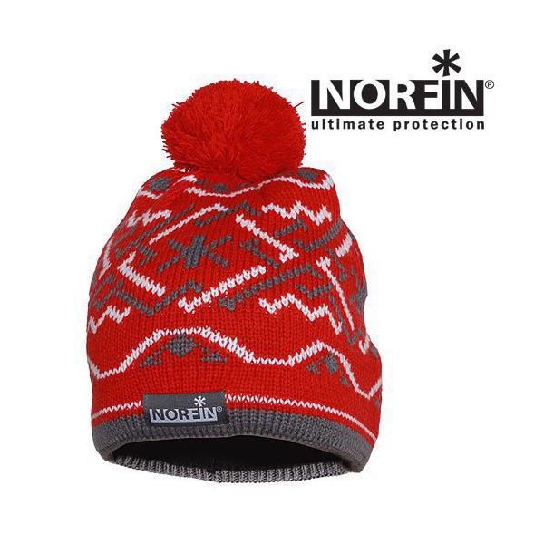 Шапка женская Norfin Norway красный