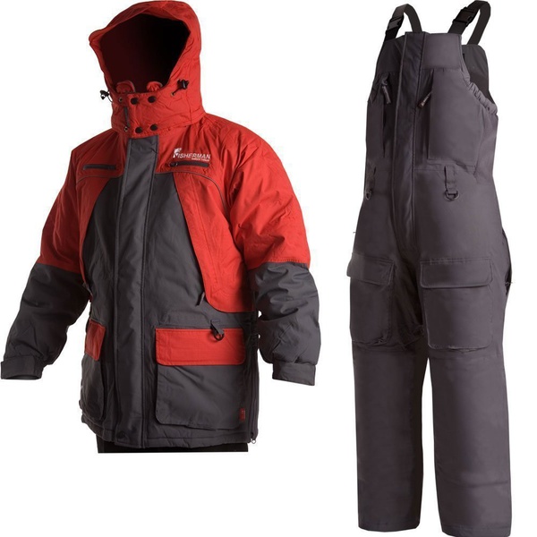 Костюм Fisherman V2 Серый/красный