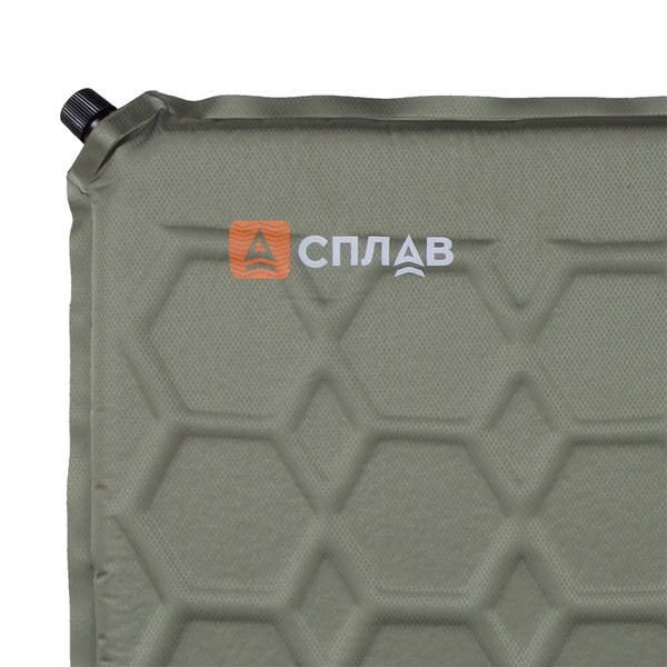 Коврик самонадувающийся Сплав Maxi Camp 3 олива
