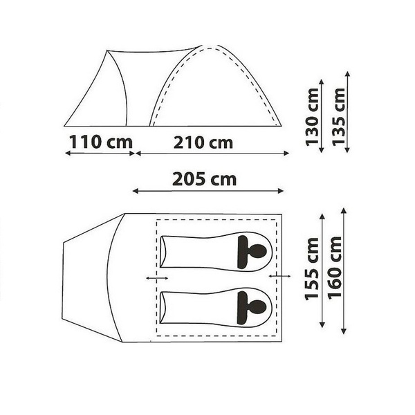 Палатка Canadian Camper Rino 2 royal
