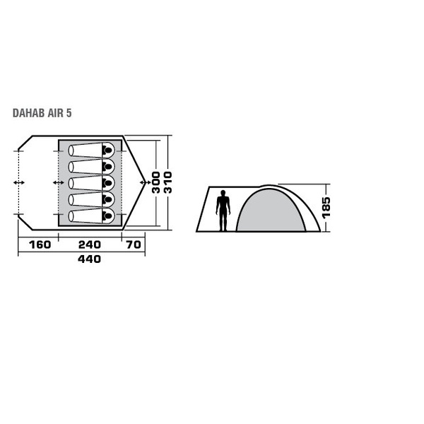 Палатка Trek Planet Dahab Air 5