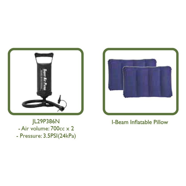 Кровать надувная Jilong Flocked Queen с подушками и насосом