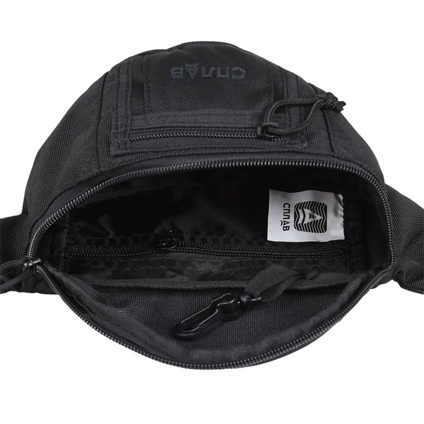 Сумка поясная Сплав Varan чёрный