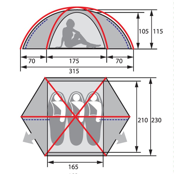 Палатка Splav Glacier 3M
