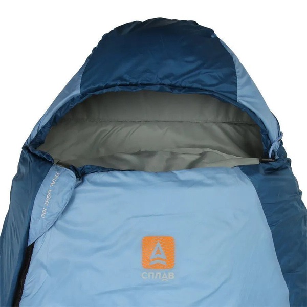 Спальный мешок Сплав Trial Light 100 синий, 205см