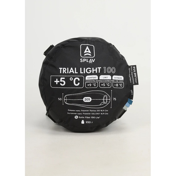 Спальный мешок Сплав Trial Light 100 синий, 220 см