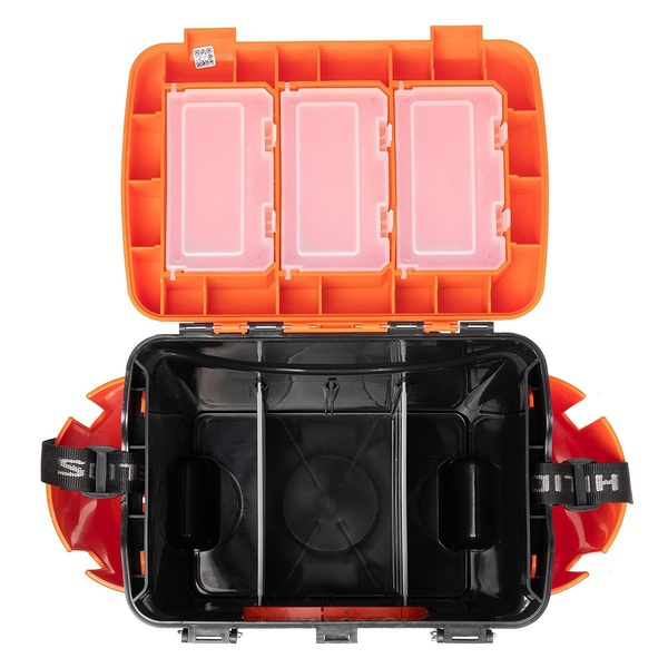 Ящик зимний Helios FishBox (односекционный, 10 л) оранжевый