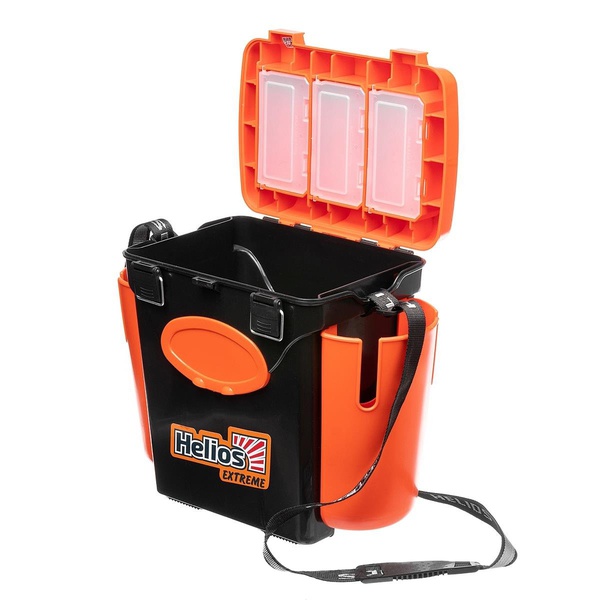 Ящик зимний Helios FishBox (односекционный, 10 л) оранжевый
