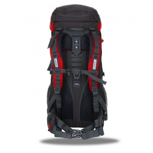 Рюкзак Campus Falcon 75+10L серый/красный/черный