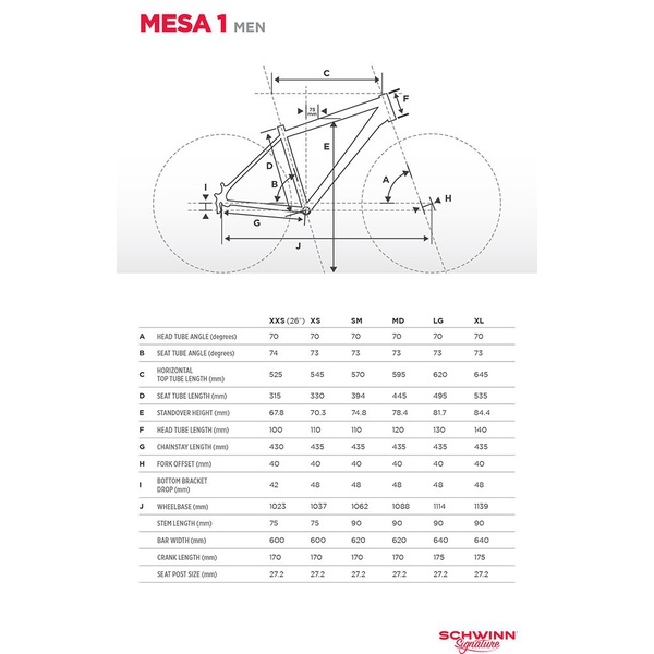 Велосипед Schwinn Mesa 1 (2018)