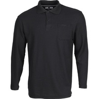 Рубашка Сплав Поло (длинн.рукав) черная