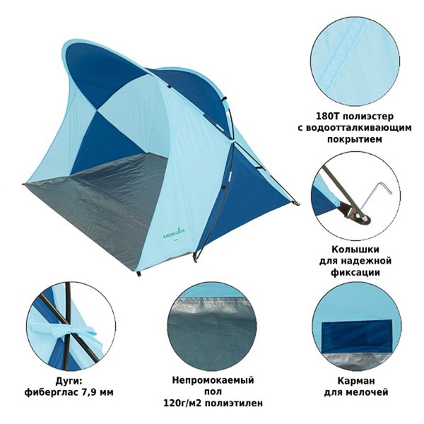 Палатка пляжная Green Glade Ivo