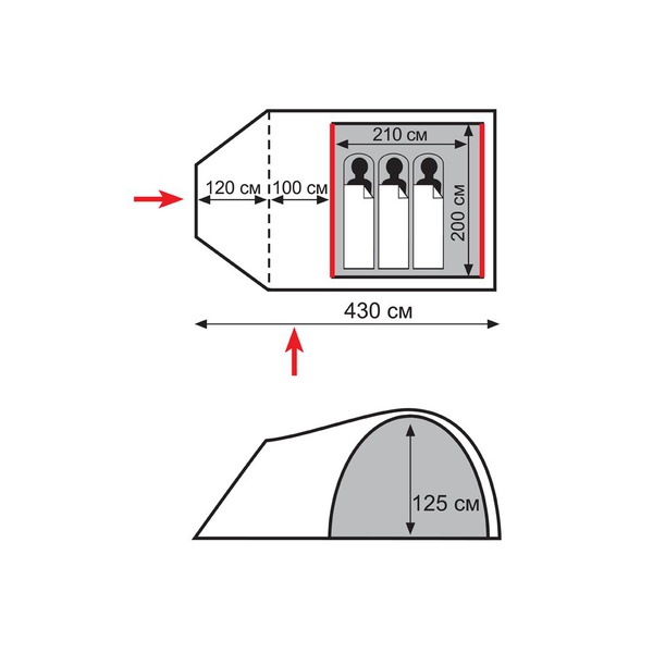 Палатка Totem Carriage 3 V2
